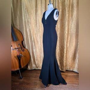 Likely Black Backless Evening Dress